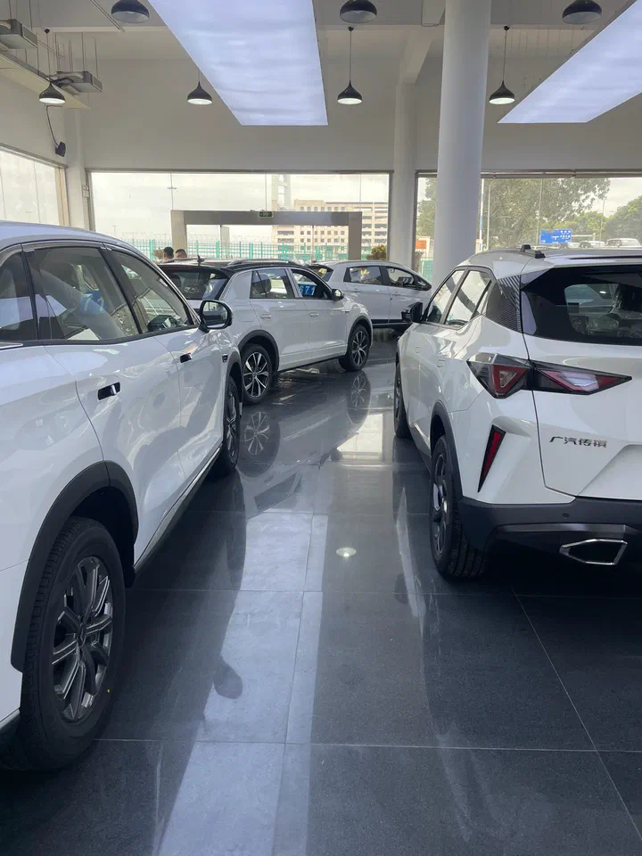 Vehicles prepared for overseas buyers
